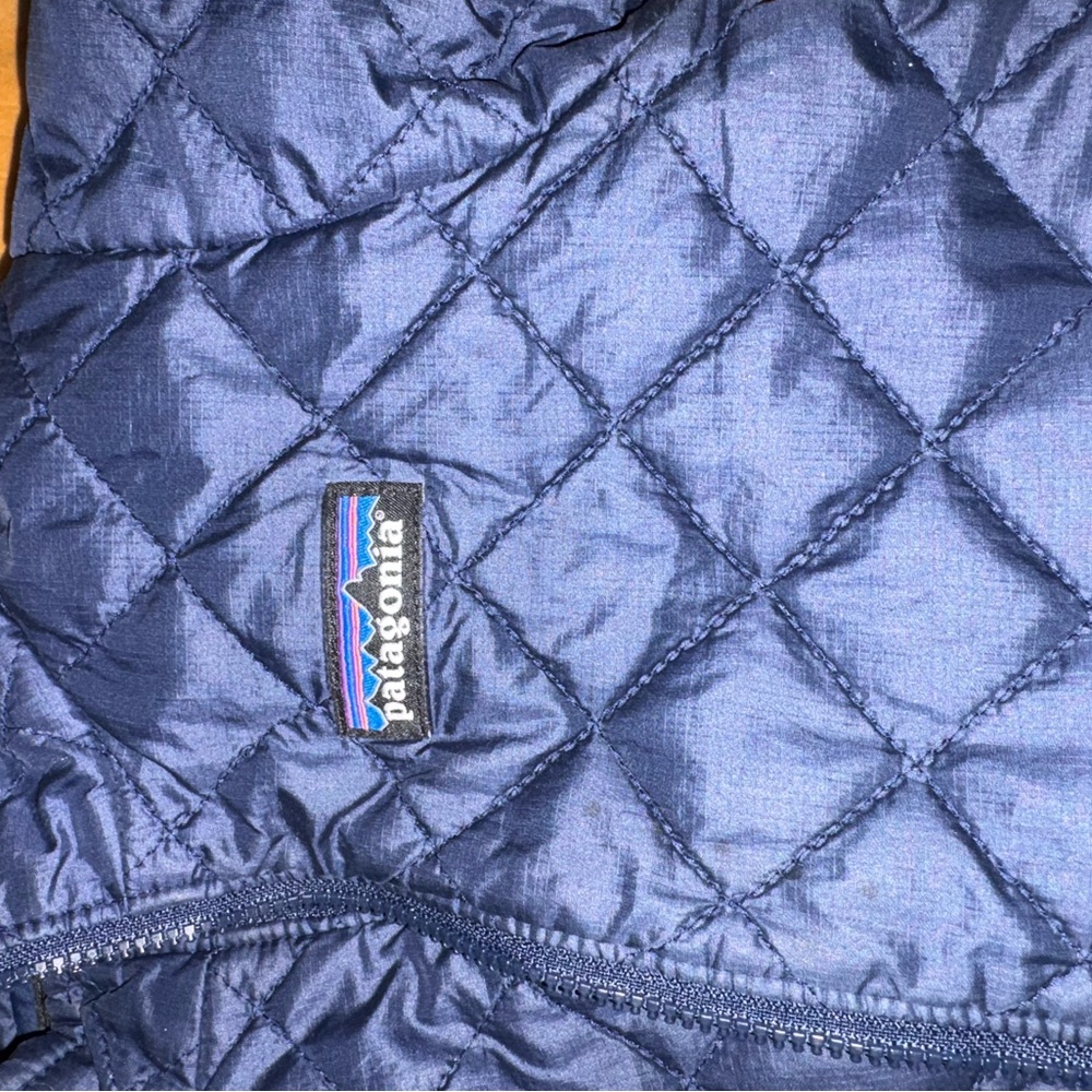 Patagonia Kids Blue Quilted Puffer Jacket